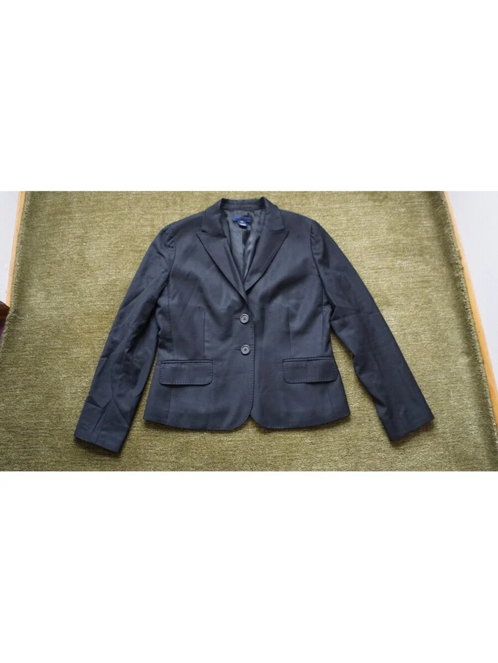 J.Crew Black 100% Wool Tailored Blazer size 8